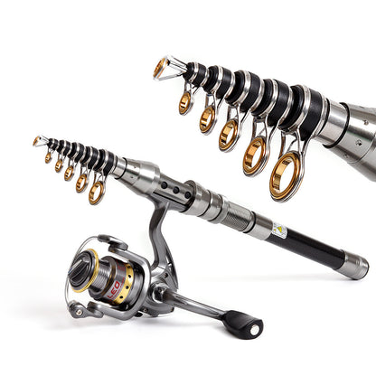 Carbon Fishing Rod Throwing Retractable 🐠 Sale-50% OFF 💰