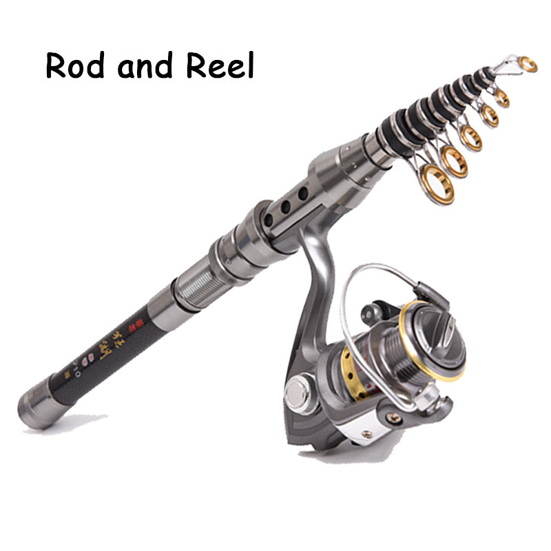 Carbon Fishing Rod Throwing Retractable 🐠 Sale-50% OFF 💰